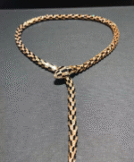 [?Eternal Jewelry?] High-End Bespoke Black Onyx Serpent Necklace