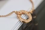 [Eternal Jewelry]LOVE NECKLACE ADJUSTABLE ROSE GOLD 2 DIAMOND - Image 5