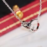 [Eternal Jewelry]LOVE NECKLACE PINK GOLD AND SILVER - Image 3