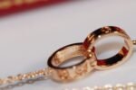 [Eternal Jewelry]LOVE NECKLACE PINK GOLD AND SILVER - Image 10