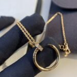 [Eternal Jewelry]JUSTE NECKLACE PINK GOLD DIAMONDS - Image 8