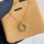 [Eternal Jewelry]TRINITY NECKLACE SILVER GOLD PINK GOLD DIAMONDS - Image 10