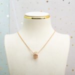 [Eternal Jewelry]PARENTESI NECKLACE PINK GOLD DIAMOND - Image 3