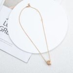 [Eternal Jewelry]PARENTESI NECKLACE PINK GOLD DIAMOND - Image 8