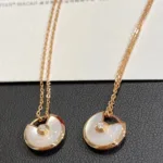 [Eternal Jewelry]AMULETTE ROSE GOLD MOP NECKLACE