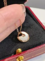 [Eternal Jewelry]AMULETTE ROSE GOLD MOP NECKLACE - Image 4