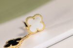 [Eternal Jewelry]CLOVER EARRINGS GOLD ONYX MOP 3 MOTIF - Image 6