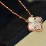 [Eternal Jewelry]CLOVER 15MM  GRAY MOTHER OF PEARL NECKLACE - Image 4