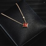 [Eternal Jewelry]STAR NECKLACE PINK GOLD 1 DIAMOND - Image 4