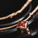 [Eternal Jewelry]STAR NECKLACE PINK GOLD 1 DIAMOND - Image 8