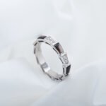 [Eternal Jewelry]SERPENTI RING SILVER  DIAMOND BLACK MOP 3MM - Image 4