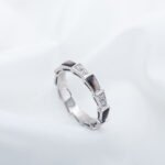 [Eternal Jewelry]SERPENTI RING SILVER  DIAMOND BLACK MOP 3MM - Image 2