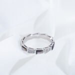 [Eternal Jewelry]SERPENTI RING SILVER  DIAMOND BLACK MOP 3MM - Image 5