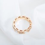 [Eternal Jewelry]SERPENTI RING PINK GOLD MOP DIAMOND PAVED 4MM - Image 3