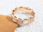 [Eternal Jewelry]SERPENTI RING PINK GOLD MOP DIAMOND PAVED 4MM - Image 7