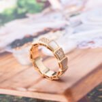 [Eternal Jewelry]SERPENTI RING PINK GOLD MOP DIAMOND PAVED 4MM - Image 8