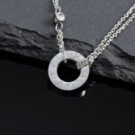 [Eternal Jewelry]LOVE NECKLACE 16MM 2 DIAMONDS - Image 4