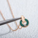 [Eternal Jewelry]GARI NECKLACE PINK GOLD MALACHITE - Image 5