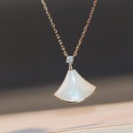 [Eternal Jewelry]DREAM NECKLACE WHITE MOP PINK GOLD 1 DIAMOND
