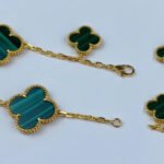 [Eternal Jewelry]MAGIC CLOVER MALACHITE GOLD BRACELET 5 MOTIFS - Image 6