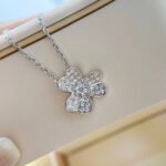 [Eternal Jewelry]CLOVER DIAMOND NECKLACE SILVER - Image 4