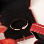 [Eternal Jewelry]PANTHERE ROSE GOLD DIAMOND OPEN BRACELET - Image 7