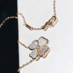 [Eternal Jewelry]CLOVER MOP DIAMOND ROSE GOLD NECKLACE - Image 7