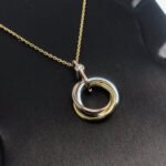 [Eternal Jewelry]TRINITY SILVER GOLD PINK GOLD NECKLACE - Image 4