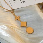 [Eternal Jewelry]STAR AND SUN DIAMOND PINK GOLD NECKLACE - Image 5
