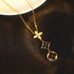 [Eternal Jewelry]STAR AND SUN ONYX PINK GOLD NECKLACE - Image 4