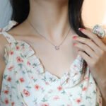 [Eternal Jewelry]SUN PEDANT PINK GOLD 1 DIAMOND NECKLACE - Image 8