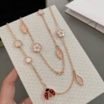 [Eternal Jewelry]LUCKY SPRING 15 MOTIFS ROSE GOLD NECKLACE - Image 4
