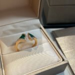 [Eternal Jewelry]DREAM MALACHITE DIAMOND OPEN RING - Image 4