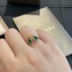 [Eternal Jewelry]DREAM MALACHITE DIAMOND OPEN RING - Image 6