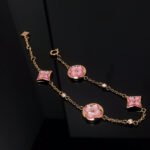 [Eternal Jewelry]STAR AND SUN 4 MOTIF PINK MOP PINK GOLD BRACELET - Image 2