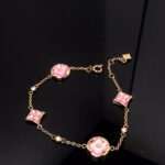 [Eternal Jewelry]STAR AND SUN 4 MOTIF PINK MOP PINK GOLD BRACELET - Image 3