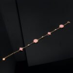 [Eternal Jewelry]STAR AND SUN 4 MOTIF PINK MOP PINK GOLD BRACELET - Image 4