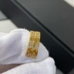 [Eternal Jewelry]LOVE DIAMOND GOLD HOOP EARRINGS - Image 3