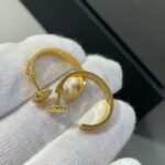 [Eternal Jewelry]LOVE DIAMOND GOLD HOOP EARRINGS - Image 4
