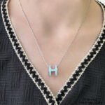 [Eternal Jewelry]POP H SKY BLUE NECKLACE - Image 2