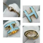 [Eternal Jewelry]POP H SKY BLUE NECKLACE - Image 9