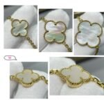 [Eternal Jewelry]CLOVER 16 MOTIF WHITE MOP GOLD NECKLACE - Image 8