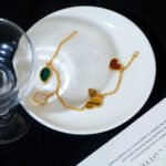 [Eternal Jewelry]LUCKY SPRING 5 MOTIF GOLD BRACELET - Image 8