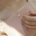 [Eternal Jewelry]STAR AND SUN WHITE MOP 2 MOTIF PINK GOLD NECKLACE - Image 5