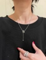 [Eternal Jewelry]FINESSE SILVER DIAMOND NECKLACE - Image 5
