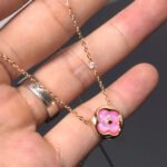 [Eternal Jewelry]COLOR BLOSSOM PINK MOP SUN GOLD NECKLACE - Image 2
