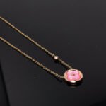 [Eternal Jewelry]COLOR BLOSSOM PINK MOP SUN GOLD NECKLACE