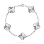 [Eternal Jewelry]CLOVER SILVER 5 MOTIFS BRACELET