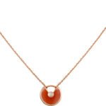[Eternal Jewelry]AMULETTE GOLD CARNELIAN ONYX NECKLACE - Image 4