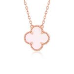 [Eternal Jewelry]CLOVER 15MM PINK MOTHER-OF-PEARL SINGLE FLOWER NECKLACE - Image 2